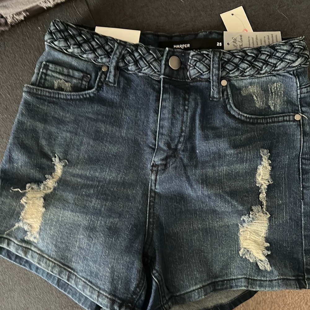 Denim shorts